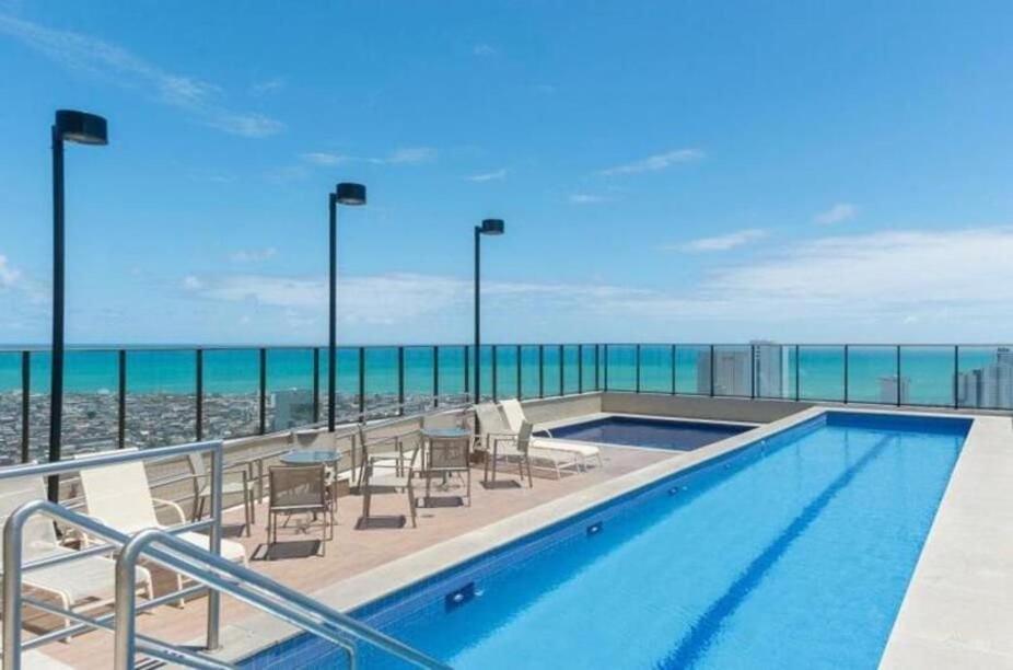 Flat Ao Lado Do Rio Mar No Edf Beach Class Excelsior Por Yolo Recife Exterior photo